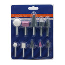 10Pcs Nail Art Polishing Grinding Head Tools Nail Ceramic Electric Drill Bits jh