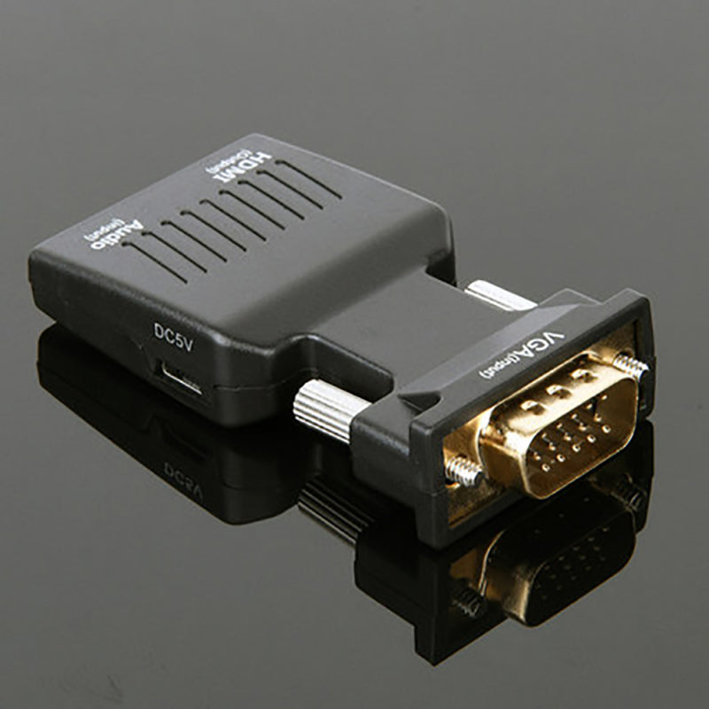 1080P VGA Male To HDMI Female Adapter Adapter + USB Audio Cable + Audio YEZ
