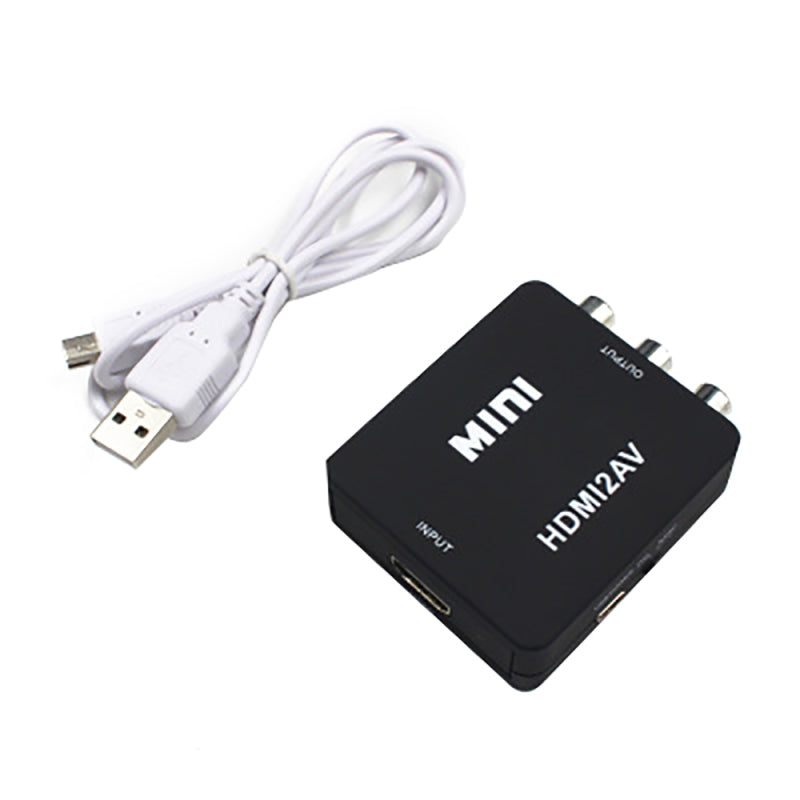 Mini 1080P HDMI to RCA Audio Video AV CVBS Adapter Converter For Smart TV  New