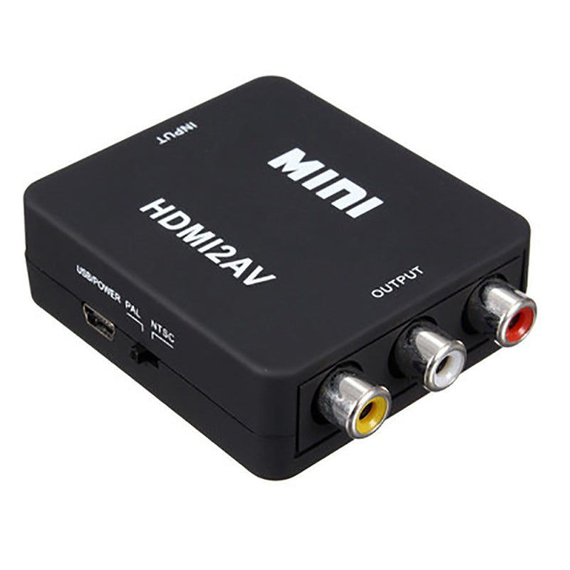 Mini 1080P HDMI to RCA Audio Video AV CVBS Adapter Converter For Smart TV  New