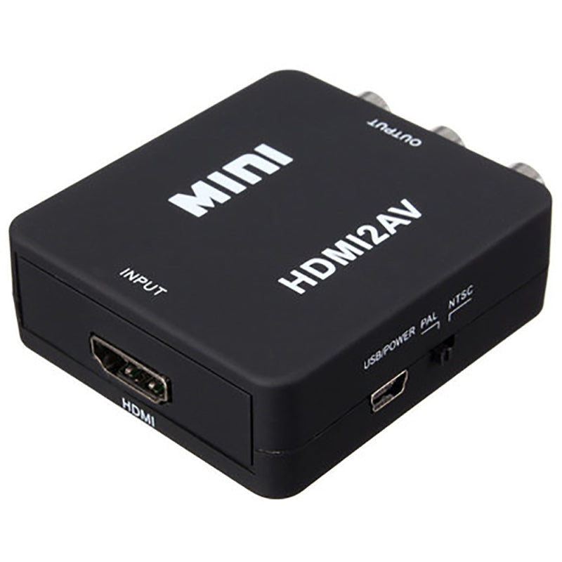 Mini 1080P HDMI to RCA Audio Video AV CVBS Adapter Converter For Smart TV  New