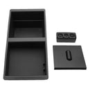 Center Console Organizer Insert Car Storage Box Tray Black ABS For Chevrol FDM
