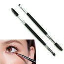 Eyebrow Eyeliner Shaping Duo Double Makeup Brush Flat Angled Makeup BQM