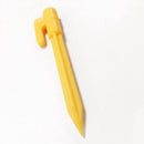 12x Plastic Tent Pegs Nails Sand Ground Stakes Outdoor Camping Awning Yellow