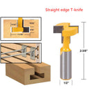12.7mm Shank T-Slot & T-Track Slotting Router Bit for Woodworking Chisel Cutter
