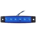 10x Waterproof Blue Clearance Side Marker lamp 6 LED Trailer Light 3.8'' 12v SDW