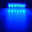 10x Waterproof Blue Clearance Side Marker lamp 6 LED Trailer Light 3.8'' 12v SDW