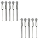 10x Steel Pencil Wire Wheel Cup Brushes Kit  Accessories for Rotary PVS