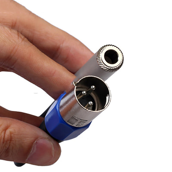 1/4" 6.35mm Stereo Female Jack to XLR 3-Pin Female Audio Cable Mic Adapter dfhh