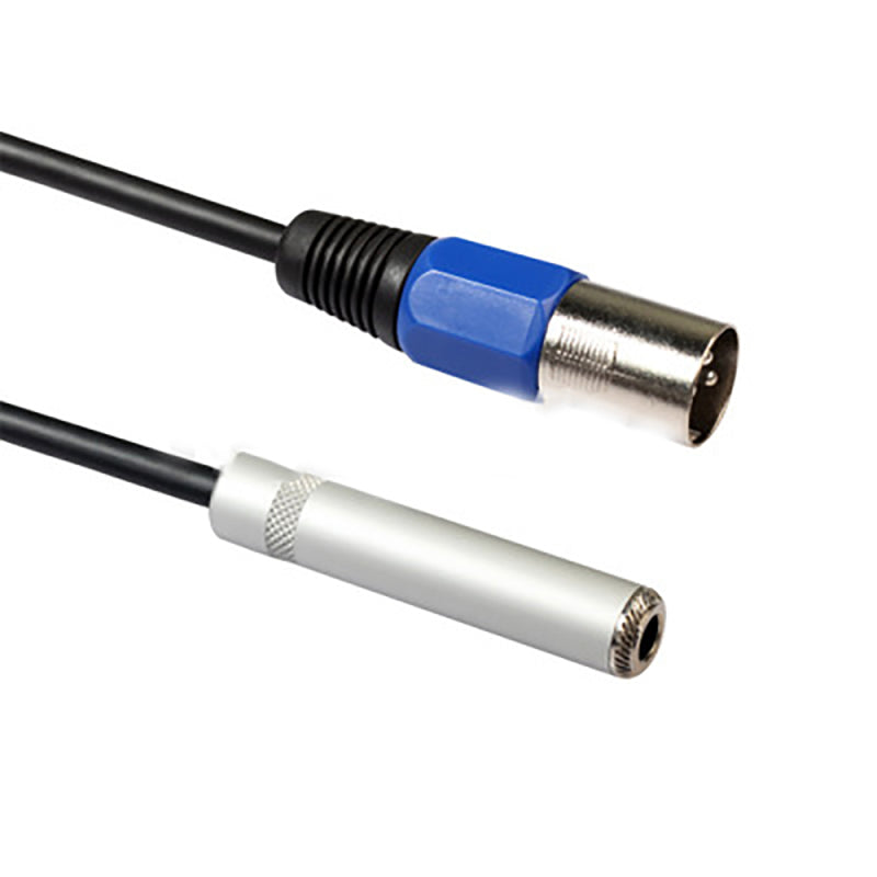 1/4" 6.35mm Stereo Female Jack to XLR 3-Pin Female Audio Cable Mic Adapter dfhh