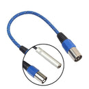 1/4" 6.35mm Stereo Female Jack to XLR 3-Pin Female Audio Cable Mic Adapter dfhh