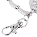 Foldable Rhinestone Bag Fold Hook Handbag Purse Table Metal Hanger Holder Gift f