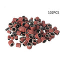 102pc Sanding Drum Set Rotary Tool Rubber Mandrel Bands Sleeves 1/2 Useful TIP