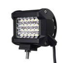 1pc 95*114mm 72W Quad 4-Row LED Light Bar Spot Flood Offroad Work Fog Lamp LXJ
