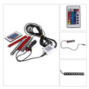 Multi color LED Car Atmosphere Bulbs Music Control Car Interior Lights Dec HOZ