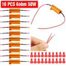 10* 50W 6ohm Load Resistor For Hyper Flash Turn Signal Blink Blinker LED B LUR