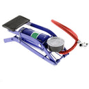 New Single Barrel Cylinder Air Inflator Foot Pump Bicycle Battery Car BOF CVS