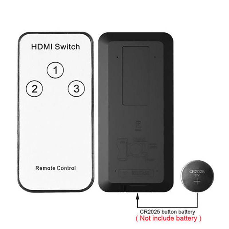 3x1 HDMI Splitter Switcher 3 Port Hub Box Auto Switch 3 In 1 Out 1080P DPJ