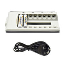 High Quality 8 Slot Battery Charger For AA&AAA Rechargeable Battery AU Plug HAT