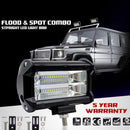 4'' 72W Spot LED Light Work Bar Lamp Driving Fog Offroad SUV ATV Car Truck