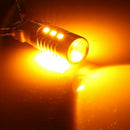 3157 Error Free 22-LEDs White/Yellow Switchback Turn Signal Light Bulbs D TUV