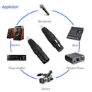 Microphone Cable Male To Female XLR To XLR Cable XLR Mic White Cable Co RLP
