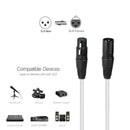 Microphone Cable Male To Female XLR To XLR Cable XLR Mic White Cable Co RLP