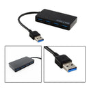 4-Port USB 3.0 Hub 5Gbps Portable Compact for PC Laptop Notebook Deskto ICS