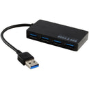 4-Port USB 3.0 Hub 5Gbps Portable Compact for PC Laptop Notebook Deskto ICS