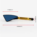 2x  Universal CNC Rearview Side Mirrors MotorcycleRearview Side Mirror 8mm/10mm