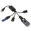4 Port High-Speed Flexible USB 2.0 Hub Splitter Cable Adapter PC Laptop No RPN