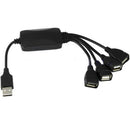 4 Port High-Speed Flexible USB 2.0 Hub Splitter Cable Adapter PC Laptop No RPN