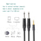 1/8" 3.5mm To Double 6.35mm 1/4" Mono Stereo Y-Splitter Headphone Audio Cable Xx