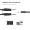 1/8" 3.5mm To Double 6.35mm 1/4" Mono Stereo Y-Splitter Headphone Audio Cable Xx