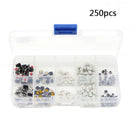 250x 10 Models Tactile Push Button Switch Micro Switch for Car Remote Control