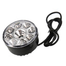 12V White Pair 9 LED Round Daytime Running Light DRL Car Fog Day Driving