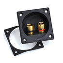 2x 2-Way Subwoofer Speaker Box Terminal Round Cup Connector For 4mm Banana BSM