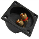 2x 2-Way Subwoofer Speaker Box Terminal Round Cup Connector For 4mm Banana BSM