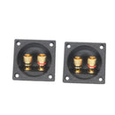 2x 2-Way Subwoofer Speaker Box Terminal Round Cup Connector For 4mm Banana BSM