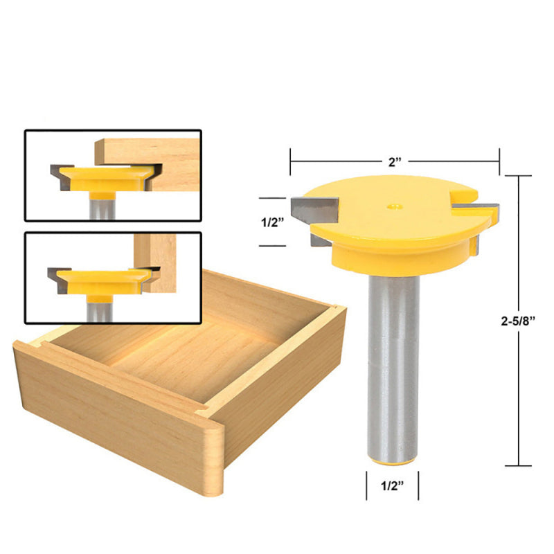 1/2'' Shank Straight Rail & Stile Router Bit Woodworking Chisel Cutter Tool OTC