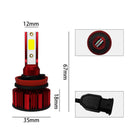 1Pcs  H11 H9 H8 Car 6000LM LED Headlights All in One 6000K HID Fog Bulbs