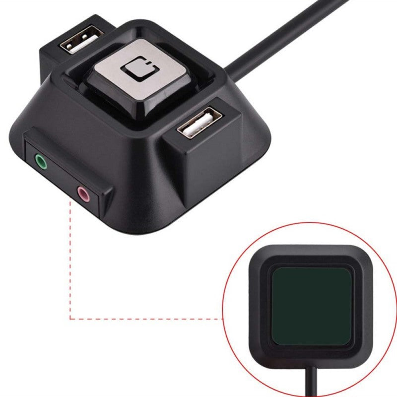 1.2 m PC Desktop Computer Case Power Supply on/off USB Reset HDD Button Switch