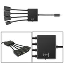 4 Port Adapter Micro USB Power Charging OTG HUB Cable For Phone Tablet QOS