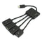 4 Port Adapter Micro USB Power Charging OTG HUB Cable For Phone Tablet g EMS