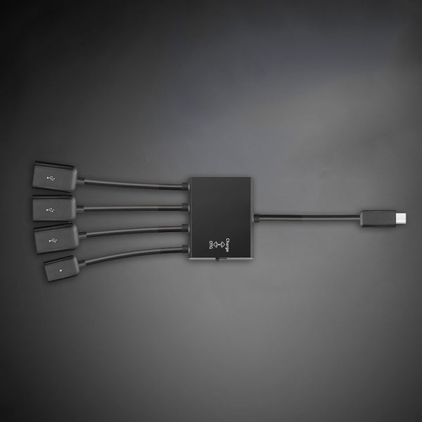 4 Port Adapter Micro USB Power Charging OTG HUB Cable For Phone Tablet g EMS