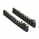 23 Pcs DC Female Jack to Multi Type Power Plug Connector Adapter 5.5 x 2.1mm Set