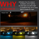 H8/H9/H11 LED Headlight Bulb 3000k 4800LM DC12V-24V Yellow Fog Light C EGI HSP