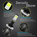 Car Led Bulb 6000k 4800LM Monochrome Two-Color Flashing Fog Light 1x 8 QSX