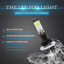 Car Led Bulb 6000k 4800LM Monochrome Two-Color Flashing Fog Light 1x 8 QSX
