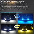 Fog Lights Two-Color 6000k Ip68 Car Led Fog Light For Car Truck Suv Fog Lamp